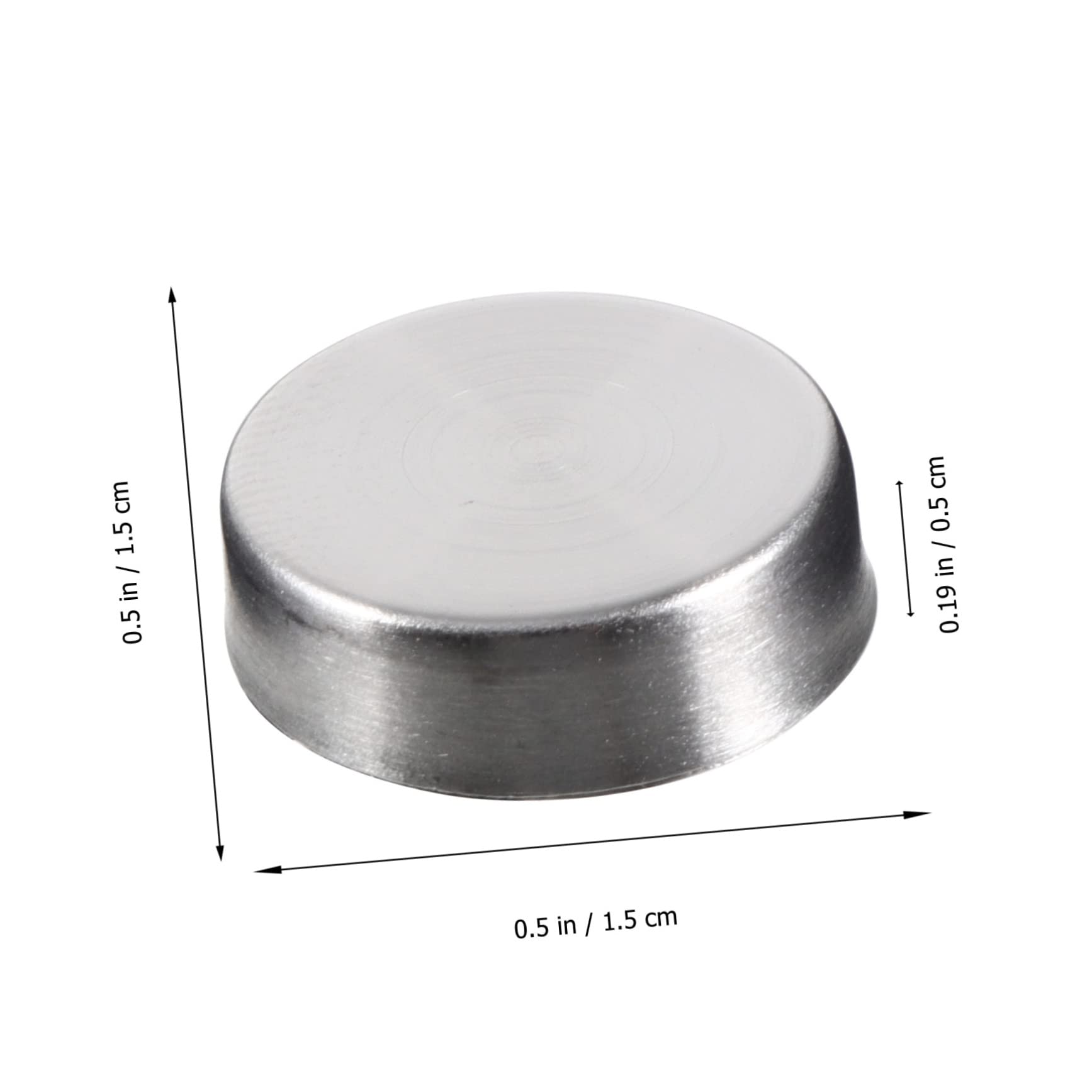 HOMOCONO 24pcs Stainless Steel Mirror Nails Advertising Mirror Nails Decorative Covers Easy Install Disassemble