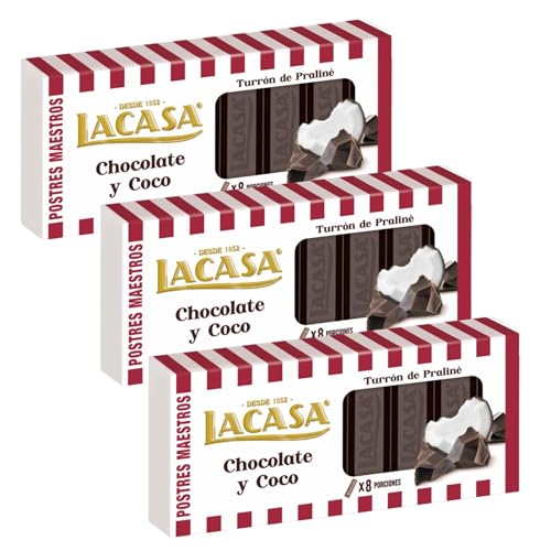 Lacasa 3x Turrón de Chocolate y Coco 225 G