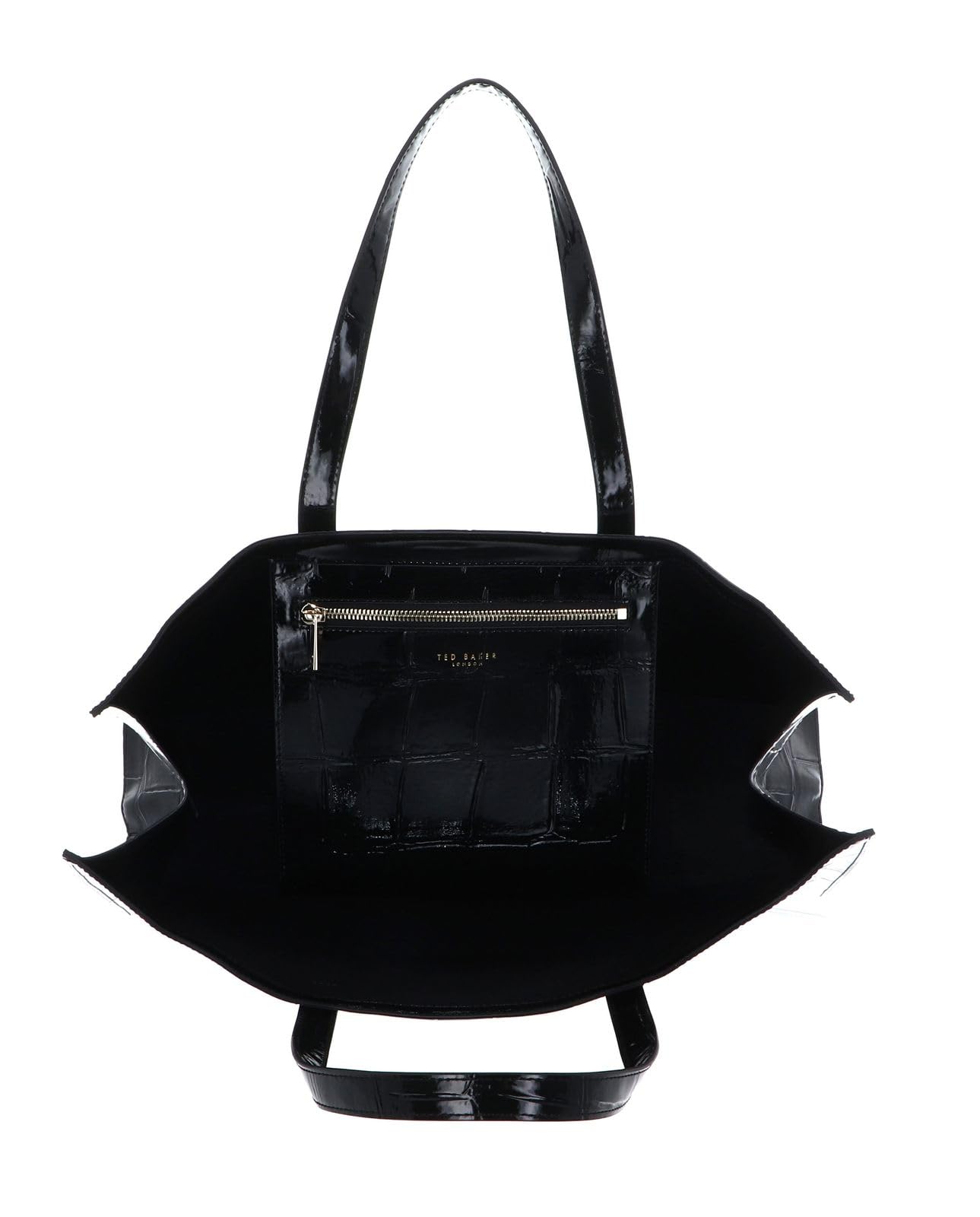 Ted Baker bolso shopper bolso de hombro Vivvien Croc Effect Icon Bag Black negro
