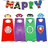 【Superhero Dream】 Geeignet für Halloween Kostüm, Verkleidung Kinder, Superhelden Partys, Avengers Spielzeug, Marvel spielzeug, Rollenspielkostüm, Geburtstagsgeschenke, Kindergeschenke. Es gibt viele Arten von Superhelden Geschenke, Superman, Spiderman, Batman, Captain america, Hulk, Blitz die mit jedem Superhelden zusammen verwendet werden können.