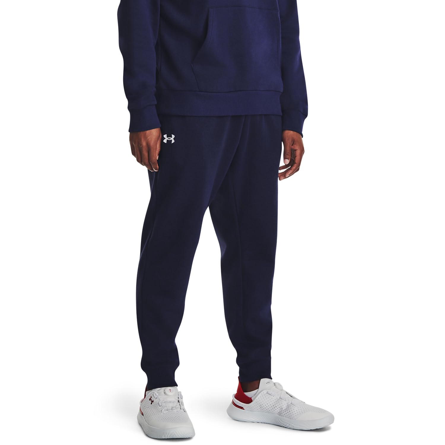 Under Armour Men's Bleu Jogging Trousers Rival Fleece