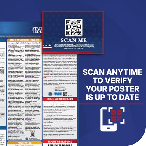 2026 Montana State and Federal Labor Law Poster - OSHA Workplace Compliant - Mandatory Regulations Posting for Employees - All-In-One Required Compliance Posting 17" x 40" - Laminated by COMPLIANCE AUDIT CENTER - Image 3