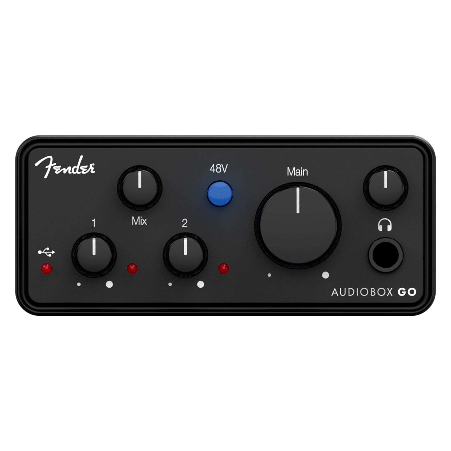 Fender AudioBox Go - Interfaz de audio USB-C de 2 canales con cable jack keepdrum