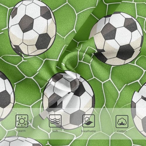 Wusikd Footballs Girls' Underwear Cotton Green Grass Girls Briefs Soft Toddler Underwear 2T3