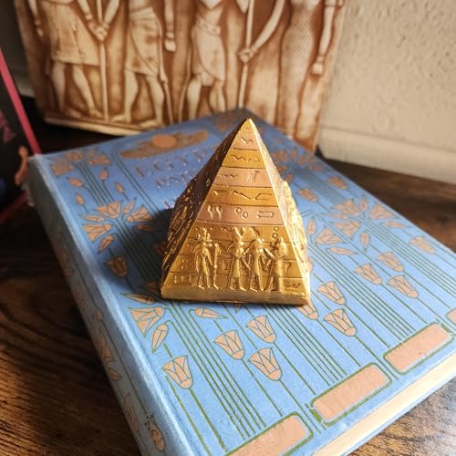Estatua Miniatura Pirámide Egipcia 3.25" Acabado Dorado miniatura 2