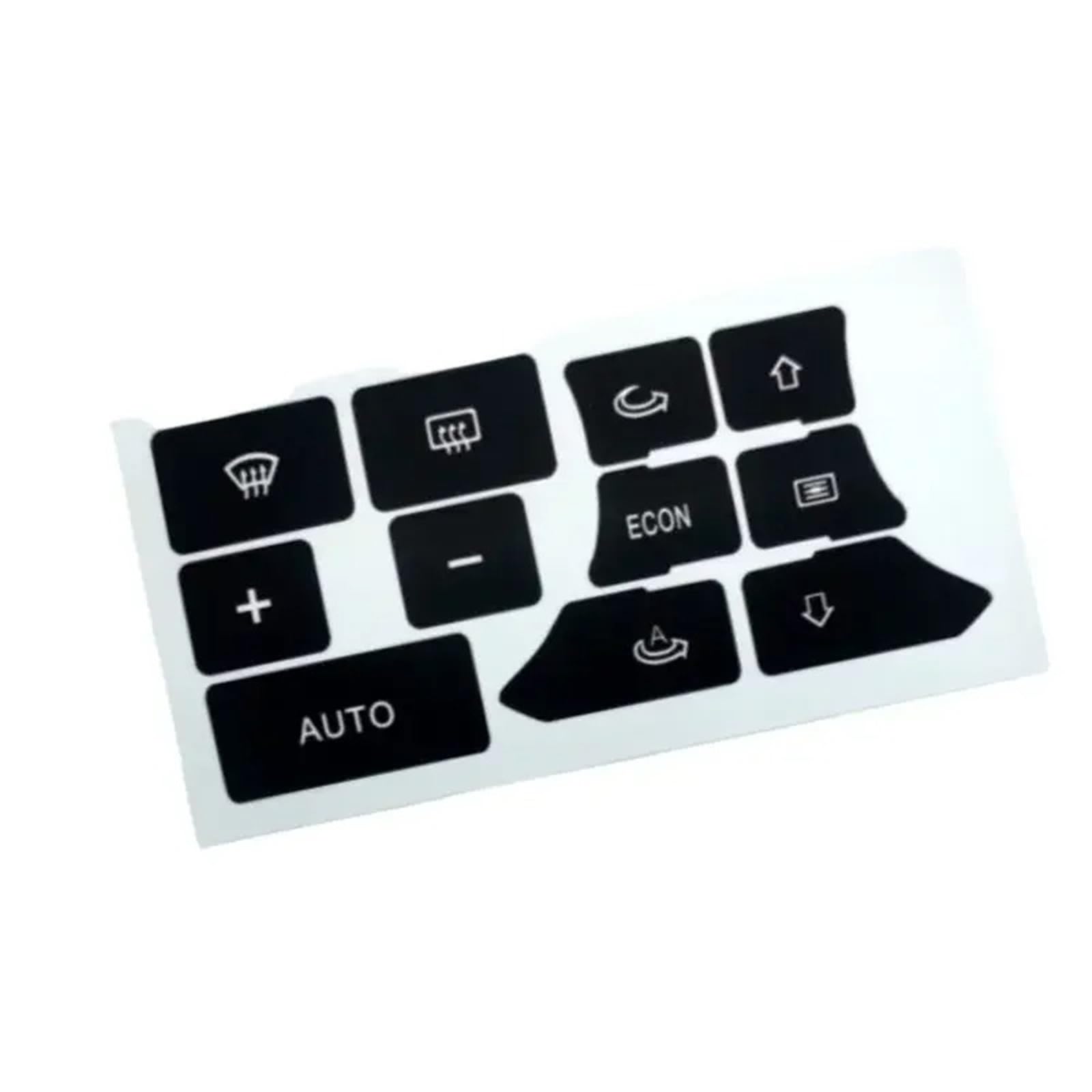 Button Repair Stickers Compatible with A3 for 8P 2003-2012 Dashboard AC Button Repair Kit Stickers Dash Climate Control Switch Sticker Decals