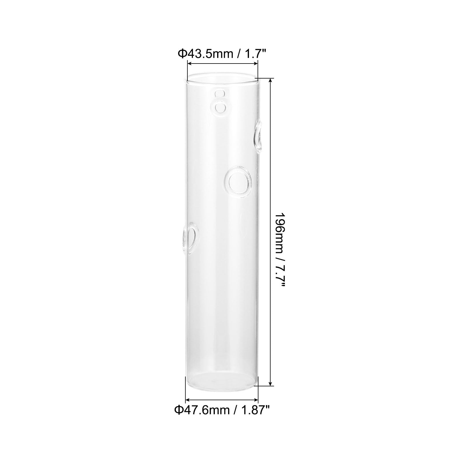 PATIKIL Wall Vases for Flowers 2 Pcs Planters Hanging Glass Terrariums Propagation Station for Home Decor Housewarming Gifts - Image 2