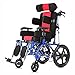 LGH Sedia a rotelle Pieghevole, Passeggino Completamente sdraiato ad Angolo Regolabile, Sedia a rotelle Multifunzionale per Infermieri con paralisi cerebrale per Adulti e Bambini