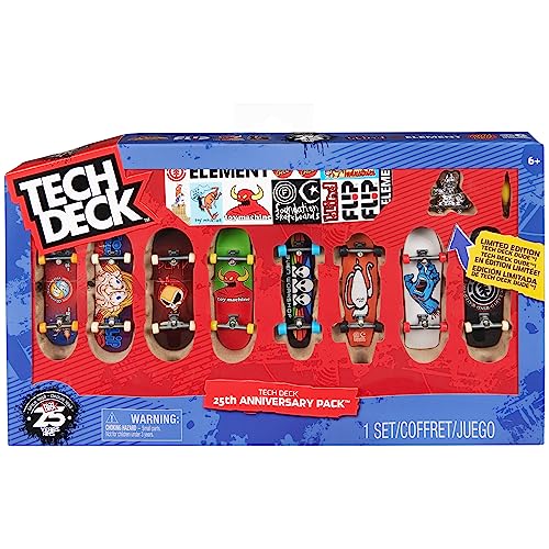 TECH DECK, 25th Anniversary 8Pack Fingerboards with Exclusive Figure