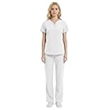 Women's Ultra Soft Drop-Neck 2 Pocket Scrub Set