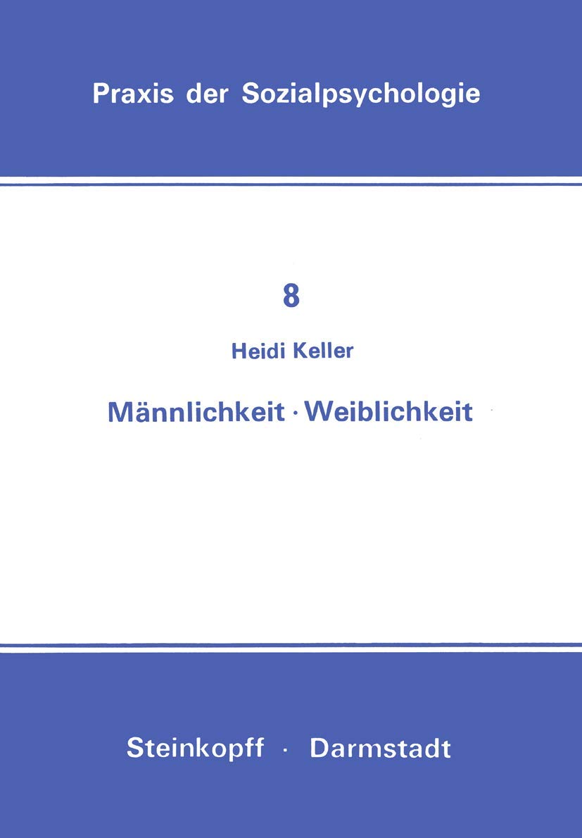 Keller - Mnnlichkeit Weiblichkeit - New paperback or softback - X555z