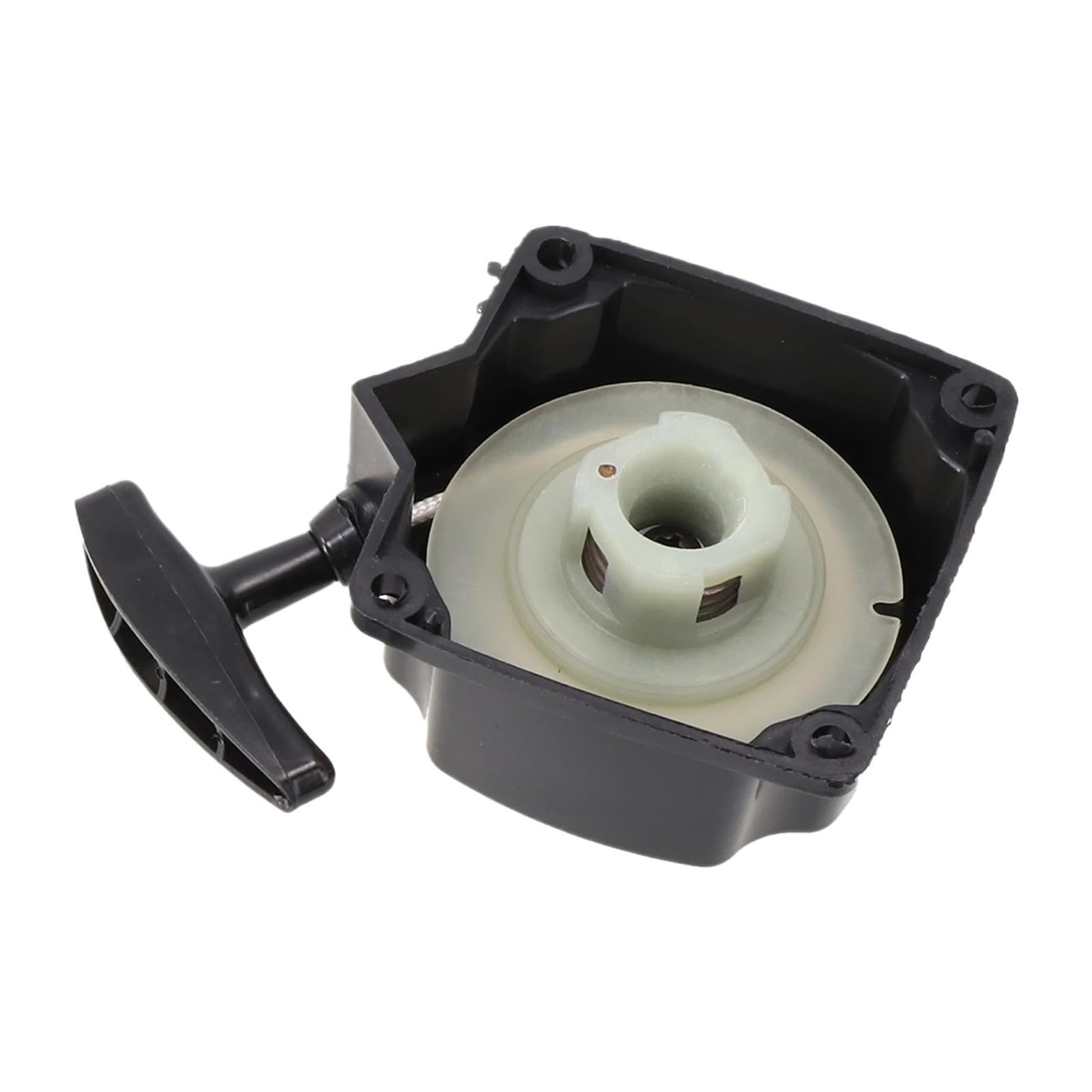 Arranque de retroceso para cortacéspedes de 49cc a 55cc con cuerda retráctil cuadrada de 66.5mm