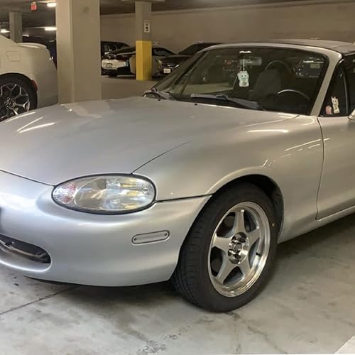 Miniatura 6 de Lentes transparentes Miata MX-5 LED Kit de luz de marcador lateral para Mazda Miata MX-5 1990-1997 y Mazda Miata MX-5 1999-2005 ámbar delantero rojo