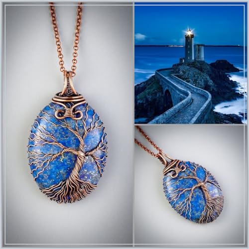 Handmade-tree-of-life-lapis-lazuli-pendant-necklace-Unique-copper-jewelry-for-women-and-men-anniversary-Birthday-gift-ideas-for-him-and-her-Unusual-gifts-for-husband-wife-dad-brother-grandpa-father
