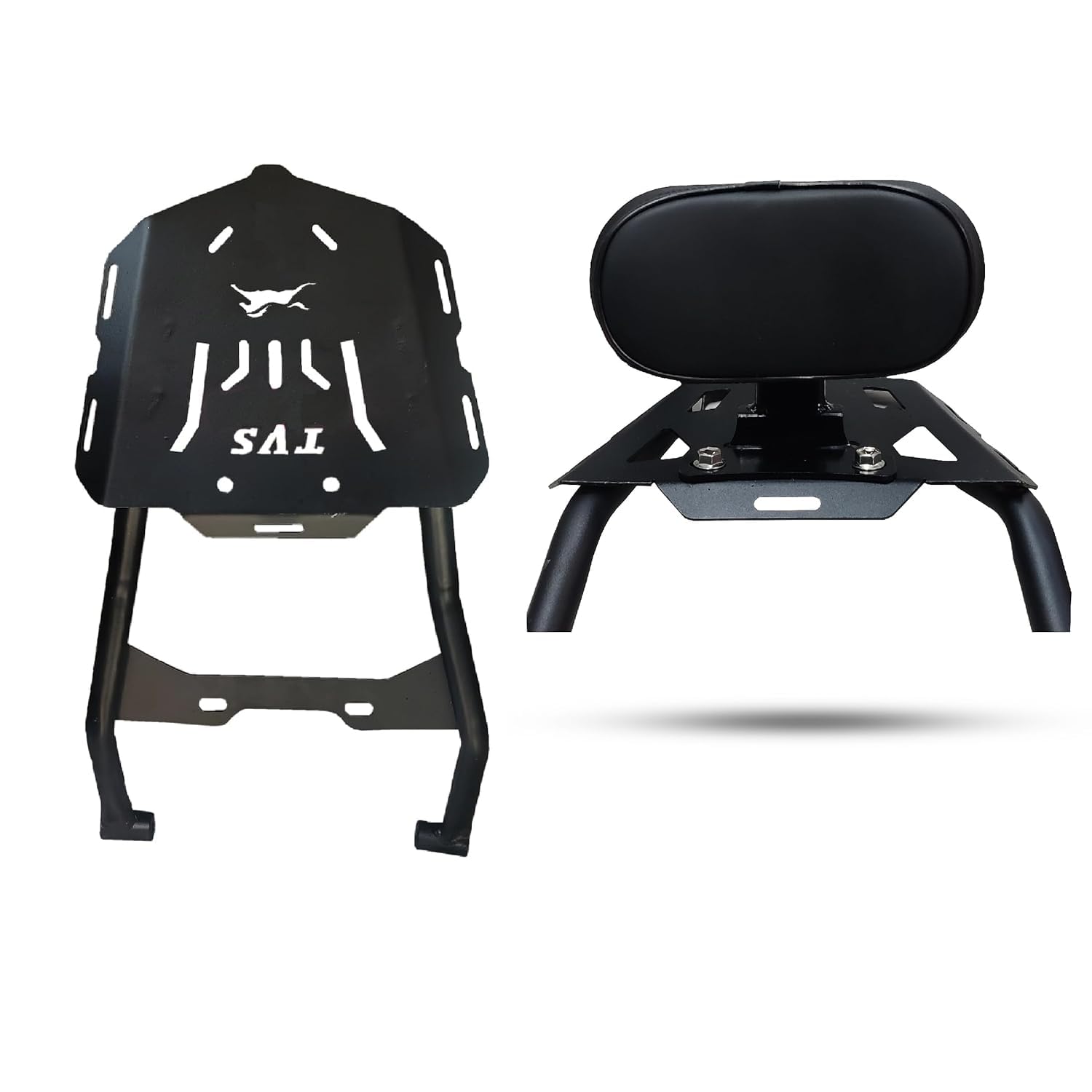 R.J.VON - Bike TVS Ronin 225 Top Plate Luggage Carrier with Backrest Adjustable Black-image-30