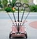 Mini-Hundewagen, faltbarer Katzenwagen für Mini-Haustiere mit Sicherheitsleine, Reise-Kinderwagen mit wendbarem Griff, EVA-Räder, 7 kg Tragkraft, Rosa
