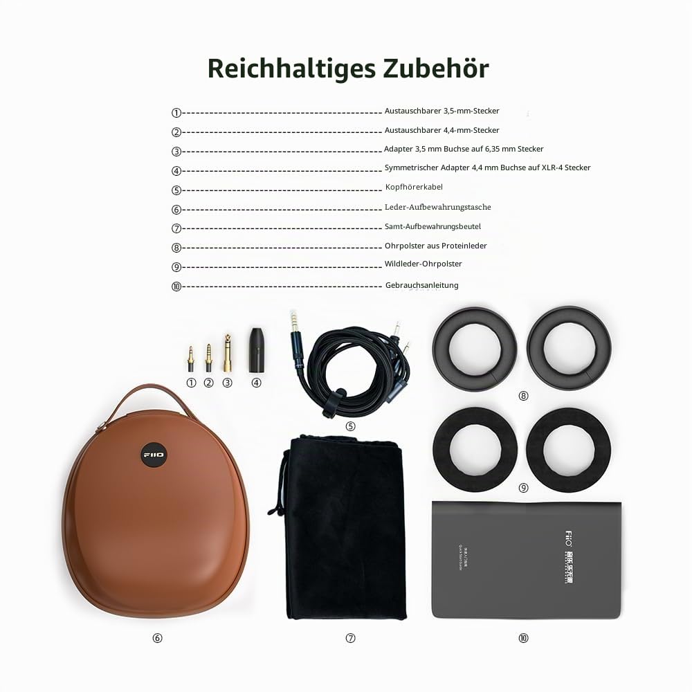 FiiO FT3 HiFi Over-Ear Kopfhörer - 32 Ohm Impedanz