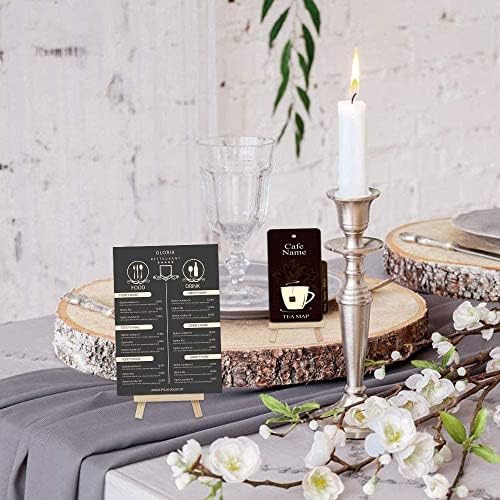 KBNIAN 10Pcs Wooden Mini Easel, 19cm Easel Stands Wooden Tabletop Display Easel Mini Wooden Artist Easel Tabletop Holder Stand for Small Canvases, Kids Crafts, Business Cards, Signs, Photos,Gifts