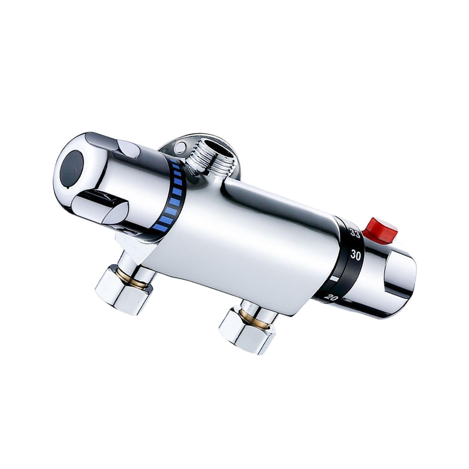 Twisaxc Thermostatic Shower Faucet Valve Easy To Install Sturdy Parts High Performance Reliable Temperature Controlling Bathroom Items Replace High Performance Controlling