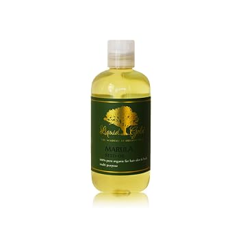 Liquid Gold inc - 8 oz - Marula Oil - Pure Organic Cold Pressed | Premium Natural Moisturizing for Skin Hair Massage DIY Beauty