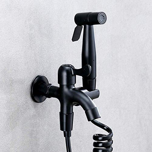 YJYJY Chrome-304 Stainless Steel Portable Bidet Faucet Kit Stainless Steel Bidet Sprayer Toilet Spray Gun Set Body Cleaner Body Cleaner - Image 2