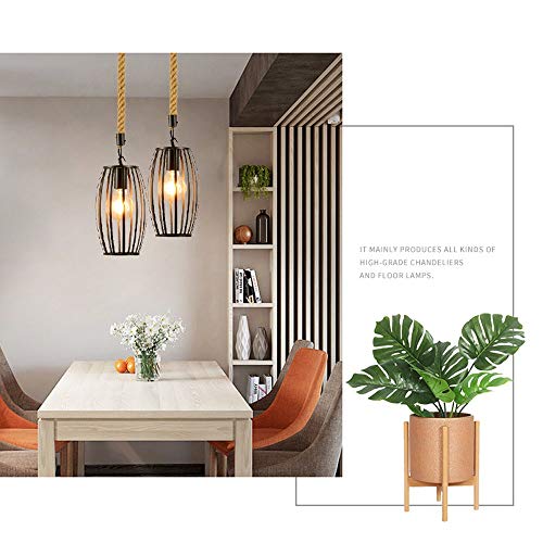 Lampe En Corde de Chanvre pour Illuminer un Intérieur Sombre - 5