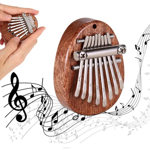 Kalimba Instrument – Piano à pouce 8 touches Instrument de musique portable – Mini Kalimba Thumb Piano pour enfants et… - Les Beatles, Paul McCartney, John Lennon, RIngo Starr, George Harrison Kalimba Instrument – Piano à pouce 8 touches Instrument de musique portable – Mini Kalimba Thumb Piano pour enfants et…