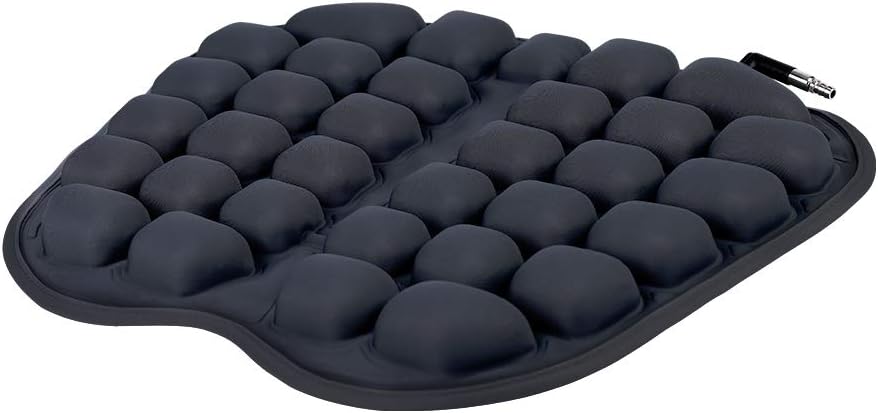 Air Inflatable Seat Cushion for Car Seat Office Chair Wheelchair - U-Shaped Tailbone Pain Relief Pad - Coccyx Cushion Sciatica Pillow (Black)