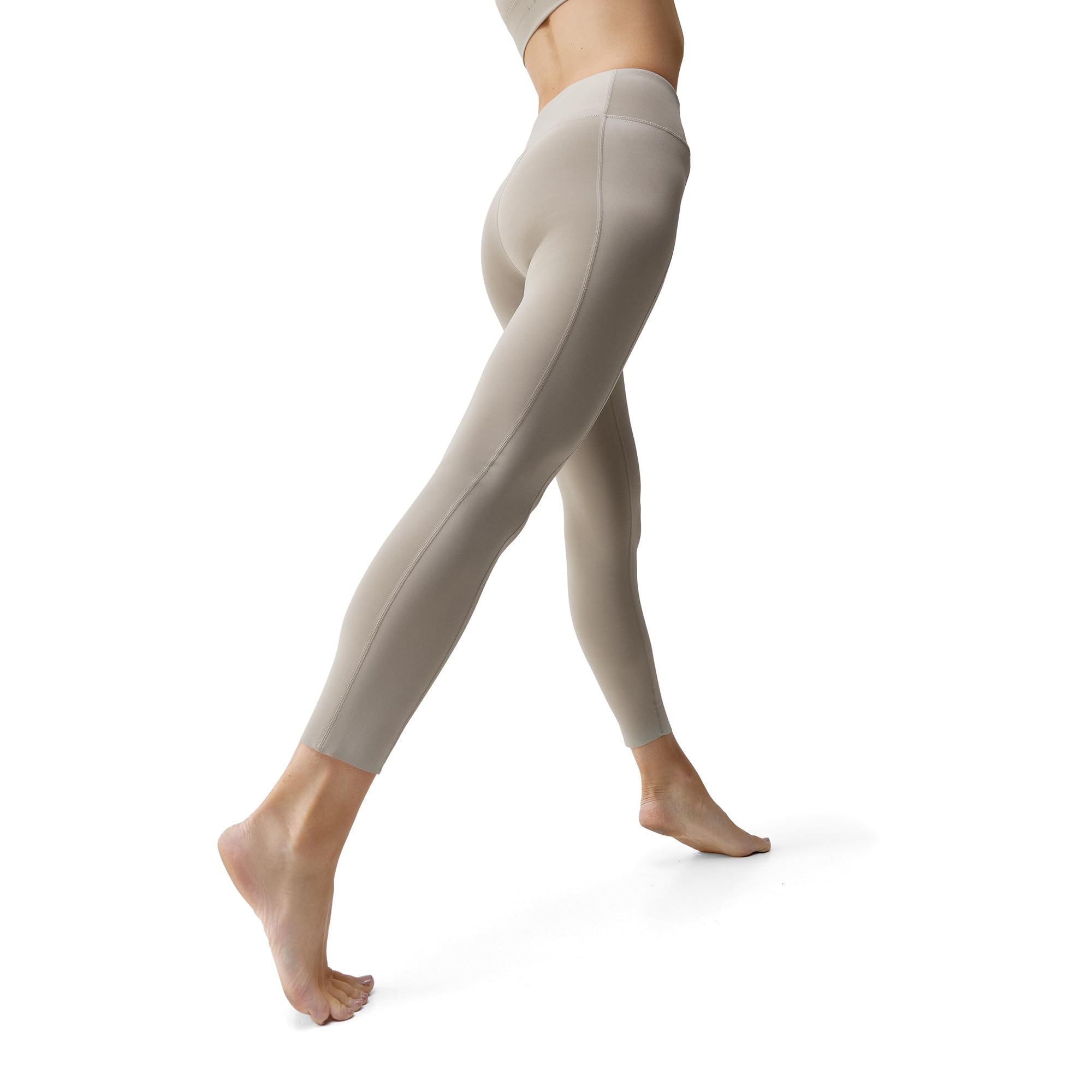 BORN Damskie Legginsy Maan Z Wysokim Stanem, Do Ćwiczeń, Biegania, Treningowe, Sportowe, 7/8 Z Wysokim Stanem