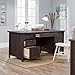 Sauder Costa Office Desk with Drawers, Executive Desk with File Drawer Storage, in Coffee Oak