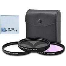 58mm High Resolution Pro Series Multi Coated HD 3 Pc. Digital Filter Set for Cameras Camcorders & SLR Lens + Microfiber Lens Cloth