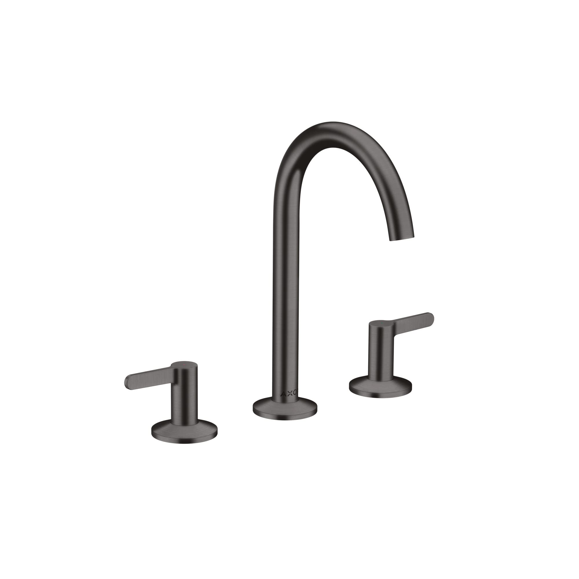 AXOR ONE Modern 2-Handle 3-Hole 10-inch Tall Bathroom Sink Faucet in Brushed Black Chrome 48050341
