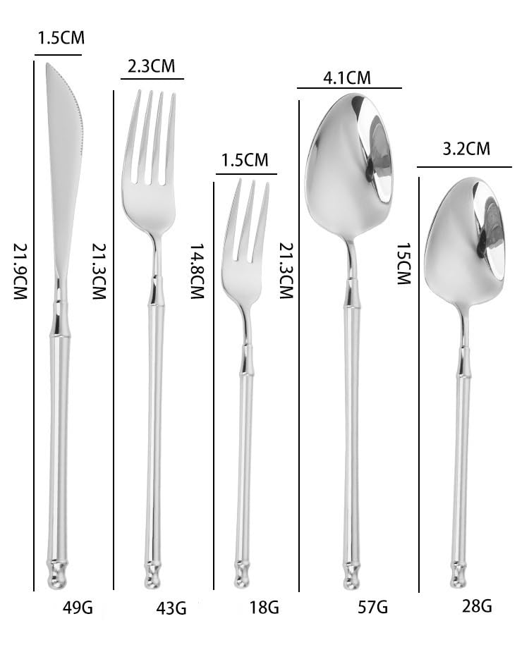 Set Cuchillos Cocina 60 Piezas Acero Inox Base miniatura 2