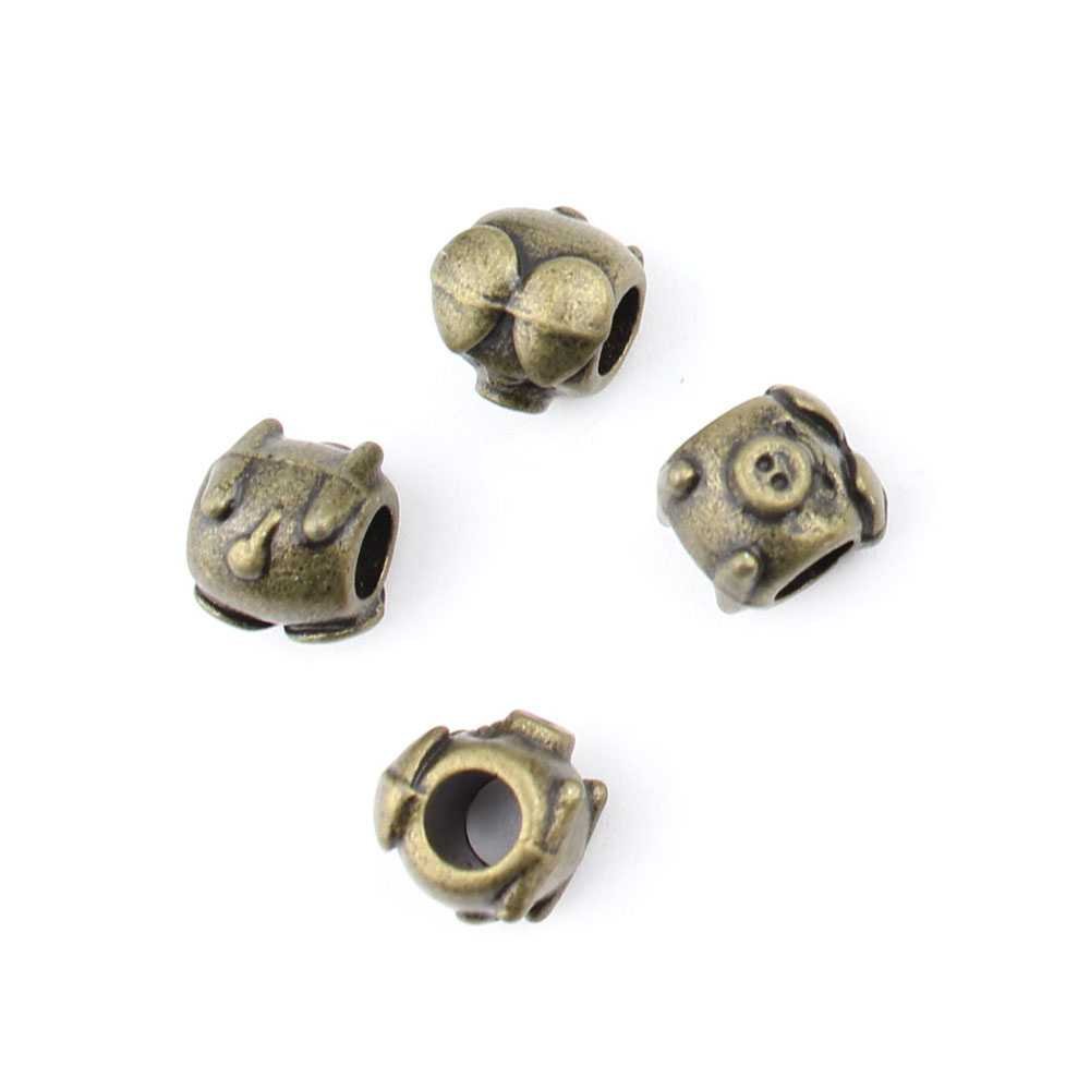 Qty 200 Pieces Jewelry Making Charms Findings Supplies Repair Craft Antique Bronze CT3154 Piggy SpacerLoose Beads