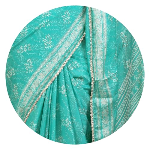 Image of MIRCHI FASHION Women Saree Leheriya Print Chiffon | Lightweight Traditional Sari for Farewell and Wedding Ceremonies with Unstitched Blouse Piece