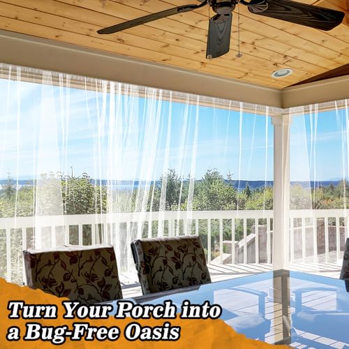 Image of 33x10ft Ultra-fine Mesh Mosquito Net, Patio Screen Netting, 1Pc White | Breathable, Easy to Cut, Bird Insect Pest Bugs Barrier, Outdoor Garden /Balcony /Porch /Raised Beds /Tree Protection