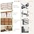Bezseller 3-Piece Outdoor Patio Furniture Set, L-Shaped Rattan Sectional Sofa with Thick Cushions, Glass Coffee Table – All-Weather Conversation Set for Backyard, Porch, Poolside