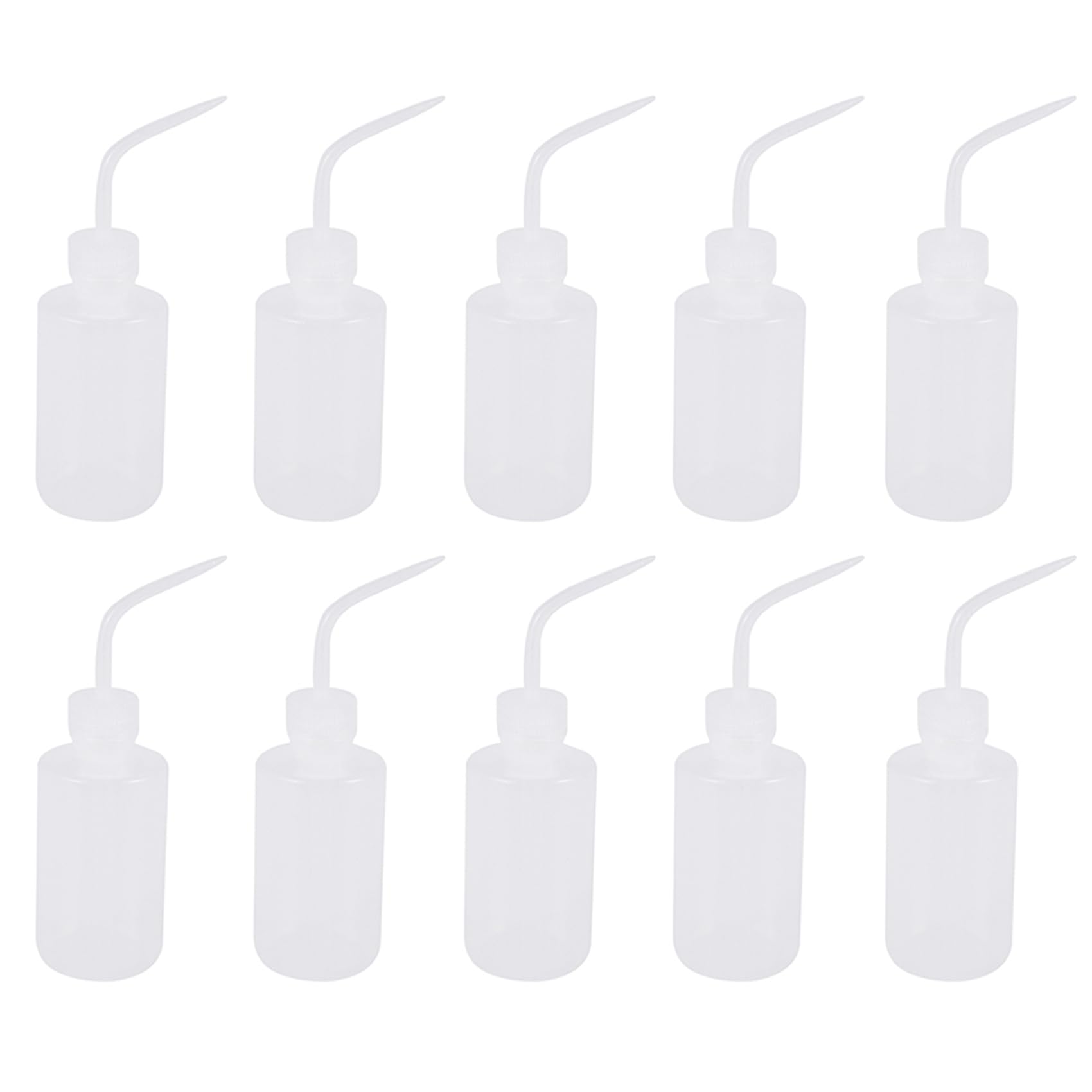 Jnchdghwa 5X 250ML 8OZ Capacity Tattoo Wash Clear White Plastic Green Soap Squeeze Bottle