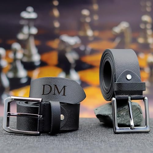 Personalized Leather Belt for Men – Custom Engraved Gift – Premium Genuine Leather Belt for Casual & Dress Wear2