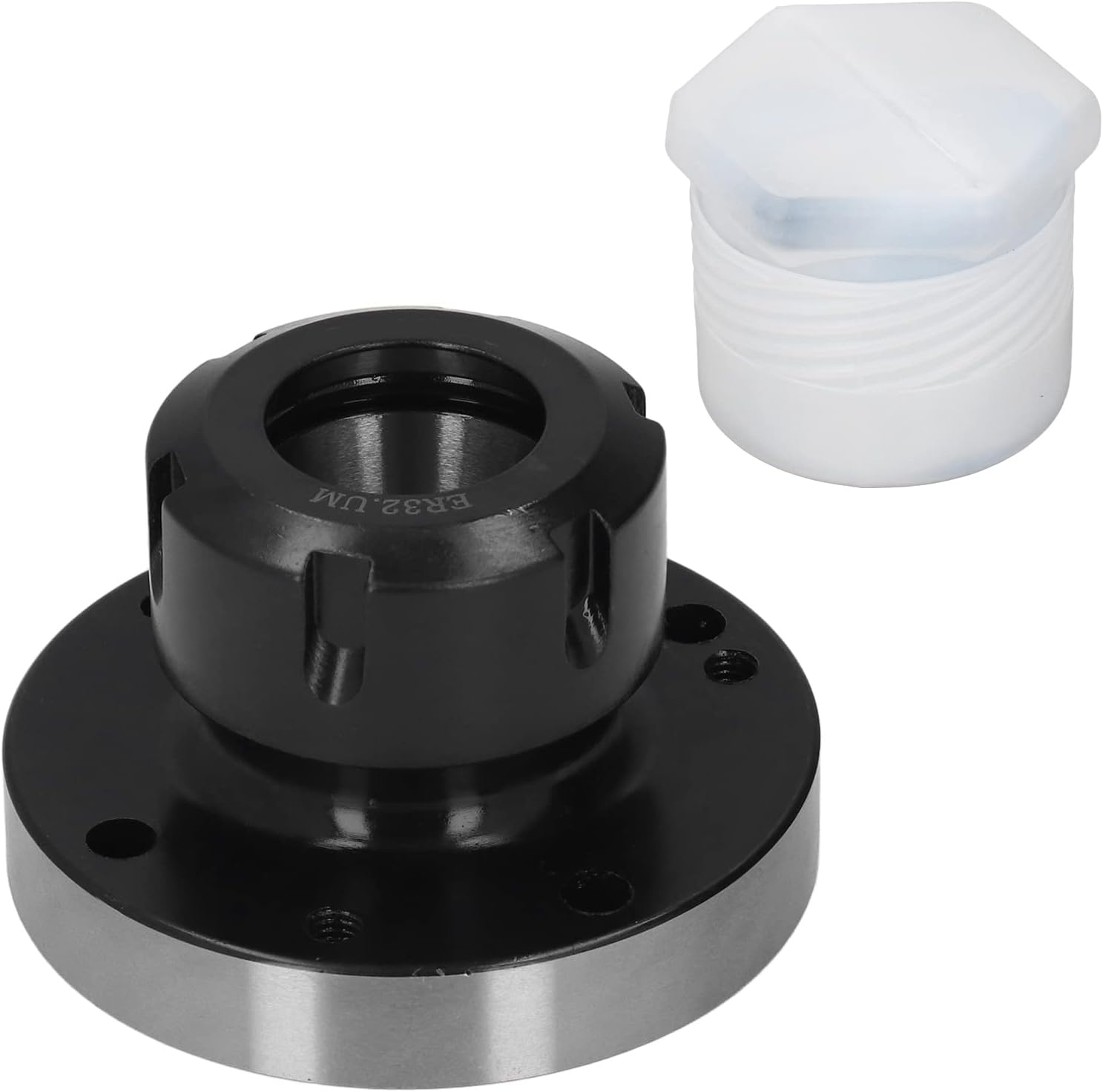Collet Chuck, 100mm Diameter 54mm Height Carbon Steel Chuck, Workholding Collets for CNC Milling Engraving Machine
