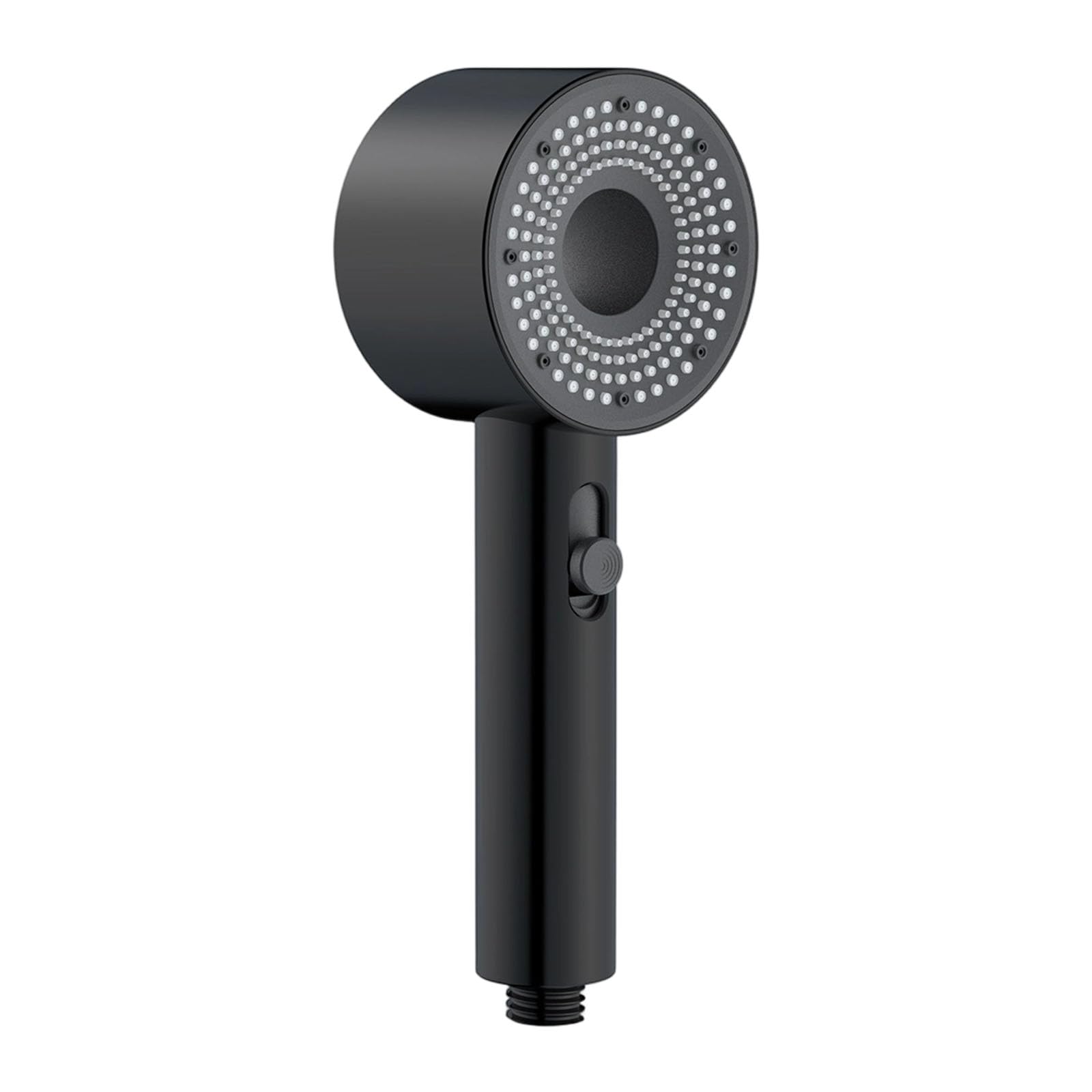 Msioytog Black Strong Abs Shower Head With Ergonomic Grip & Double Flows Setting Pressure Boosting Shower Head For Comfortable Use Water Saving