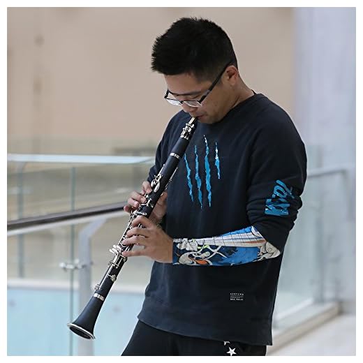 SG Musical ABS Clarinet Bb Cupronickel Plated Nickel 18 Key