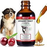 Urinary Tract Infection Treatment for Dogs, Natural Urinary Tract Support Drops, Dog UTI Treatment Supplement, Support Healthy Bladder & Kidney with Cranberries 60ML