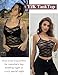 Avidlove Bralettes for Women Lace Spaghetti Strap Camisole Y2k Crop Tops Going Out Tank Tops(Black,Medium)