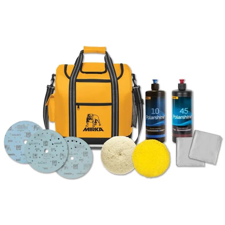 Kit de polissage marin Mirka 5 pouces avec abrasifs Galaxie et tampons