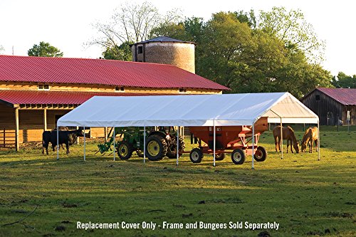 ShelterLogic Replacement Canopy Top - for Super Max 18ft. x 40ft. Canopy, White, Model# 20179 - Image 4