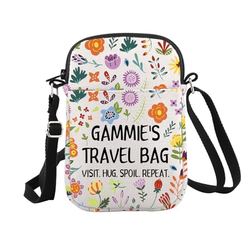 WCGXKO Gammie Crossbody Bag Gammie Travel Bag Mother’s Day Gift Best Gammie Ever Gift for Gammie Grandma