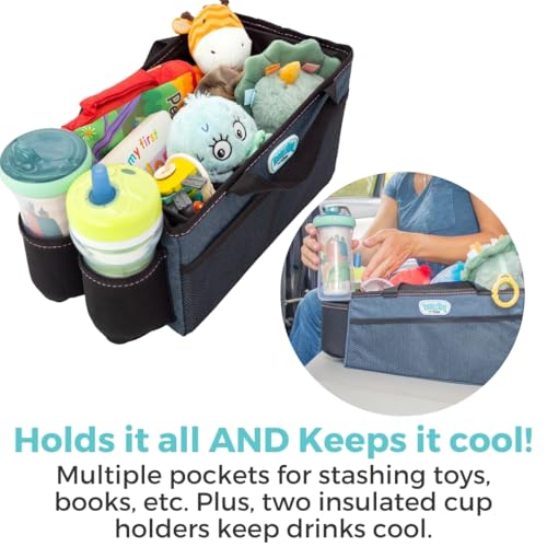 Toddleroo by North States - Car Organizer Caddy: Portable Diaper Caddy for Car - Baby Car Organizer & Storage - Navy - Image 5