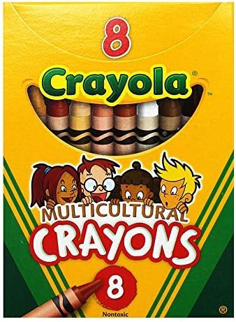 CYO52008W - Crayola Large Regular Multicultural Crayons
