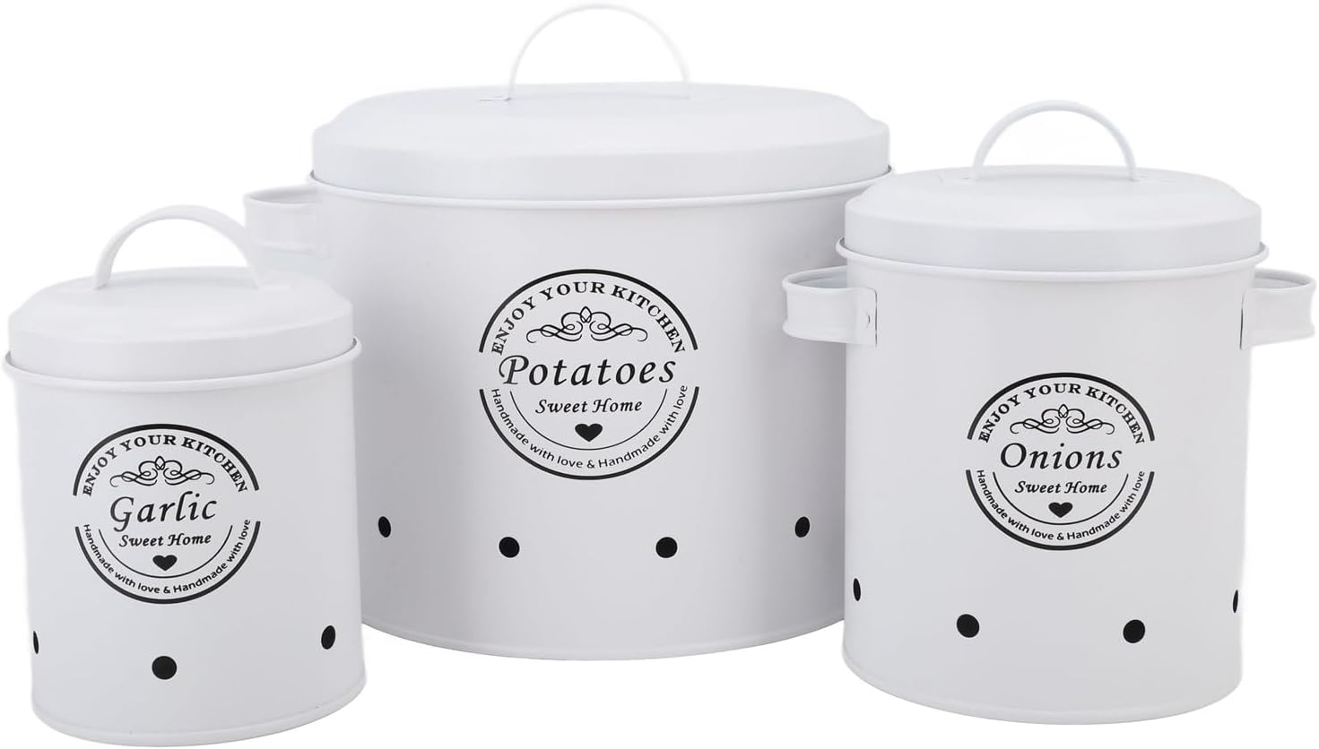 Tomotato Potato Onion Kitchen Storage Canisters, Potato